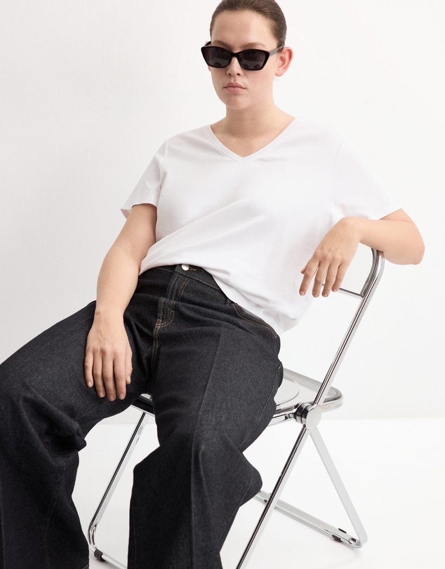M.N.G - V-Neck Cotton T-Shirt