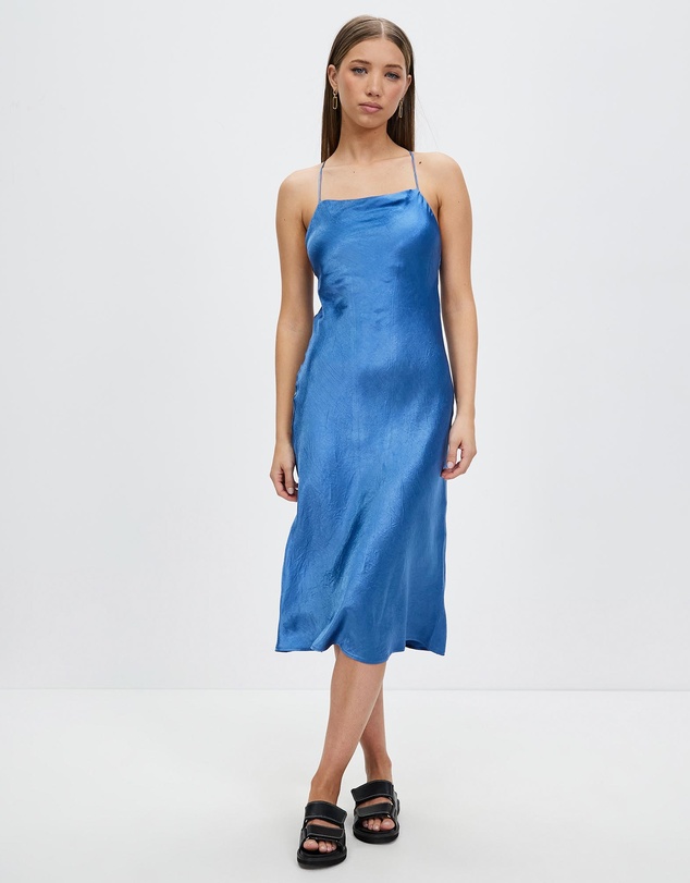 Third Form - Crush Bias Cowl Slip Dress