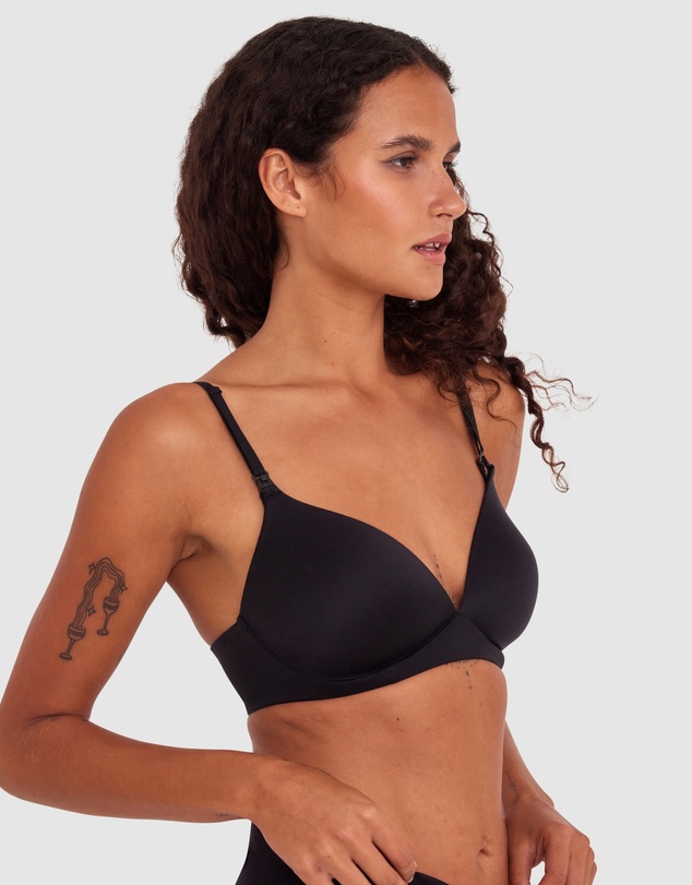 Bras N Things - Body Bliss Contour Maternity Wirefree Bra - Black