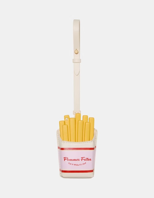 Kate Spade - Charmed Mixed Material French Fry Bag Charm