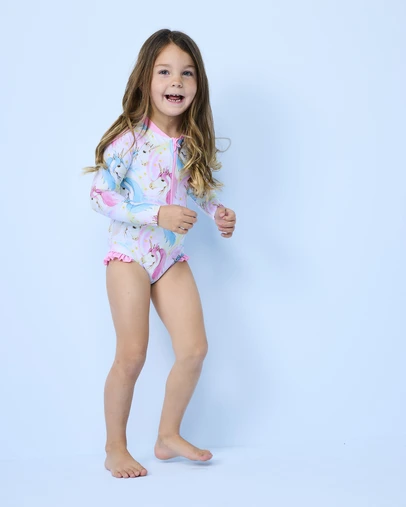 Rock Your Kid - Marina Paddlesuit in Rainbow