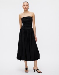 Minima Esenciales - Gracen Bubble Hem Midi Dress