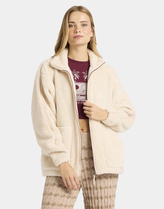 Billabong - Womens Sweet Ride Zip Fleece Top