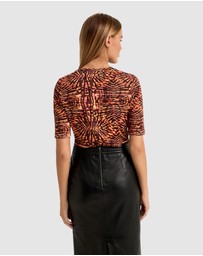 Oxford - Imogen Printed Jersey T-Shirt