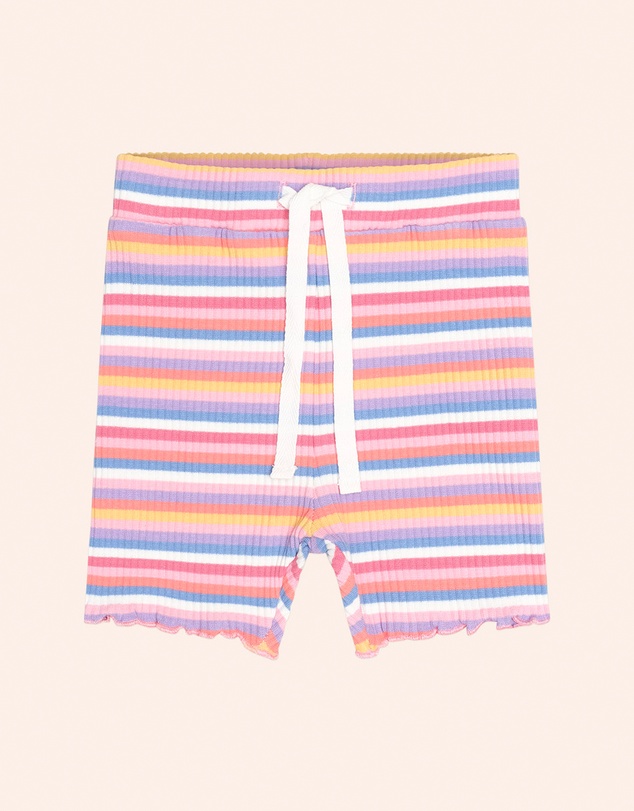Huxbaby - Tropical Stripe Bike Shorts - Babies-Teens