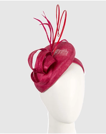 Max Alexander - Pillbox Red Racing Fascinator