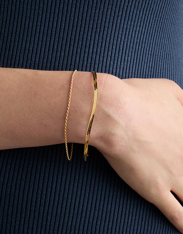 Astrid & Miyu - Snake Chain Bracelet