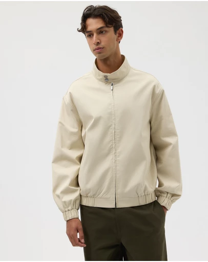 AERE - Organic Cotton Funnel Neck Jacket
