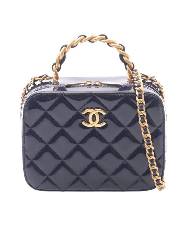 Pre-Loved by Azura Reborn - Pre-Loved CC Quilted Patent Vanity Case