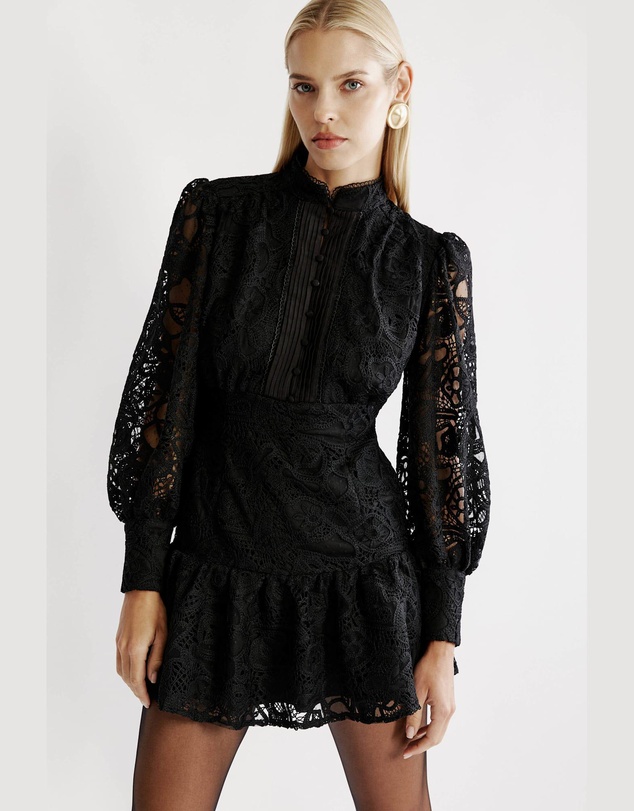 Bardot - Remy Embroidered Mini Dress