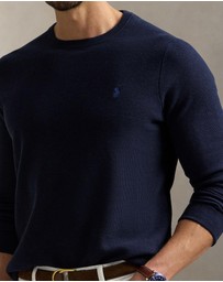 Polo Ralph Lauren - Mesh-Knit Cotton Crewneck Sweater