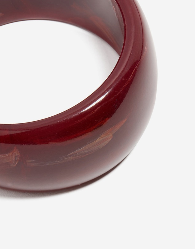 Lovisa - Red Acrylic Thick Front Bangle