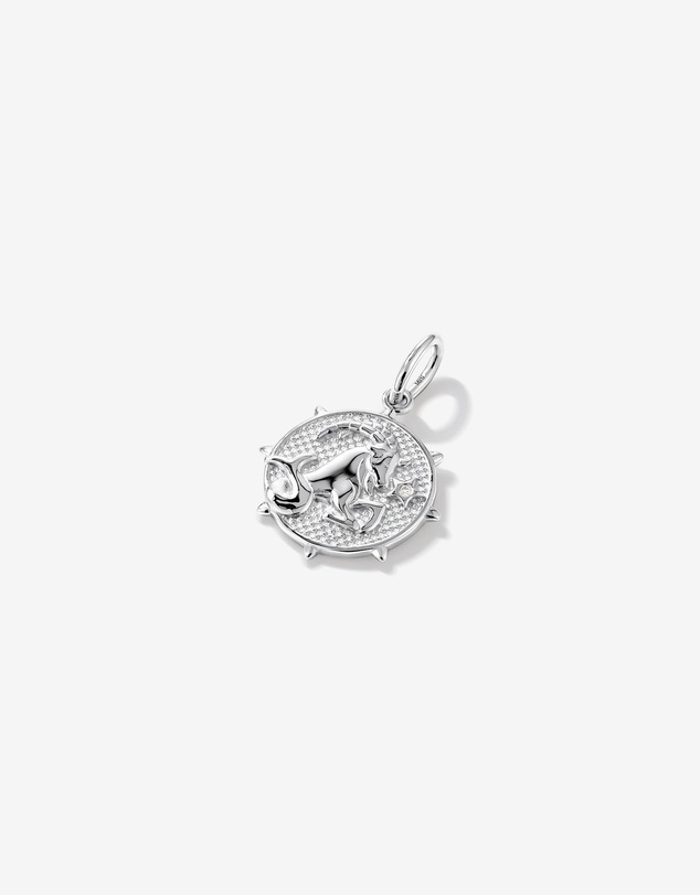 Michael Hill - Diamond Accent Capricorn Zodiac Pendant in Sterling Silver