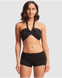 Seafolly - Seafolly Collective Roll Top Boyleg Bikini Bottoms