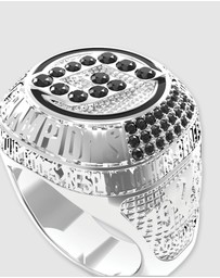 GUESS - Guess G Coin Silver Tone Ring 60