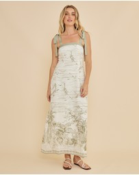Amelius - Eden Shoulder Tie Maxi Dress