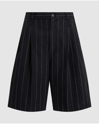 Polo Ralph Lauren - Long Pinstripe Hemp Shorts