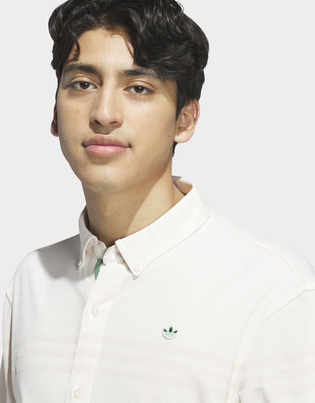 adidas Originals - Originals Twistknit Button Up Polo Shirt Mens