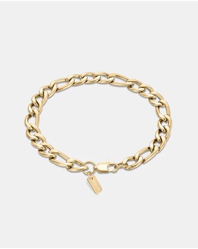 Eclectics - Token Figaro Chain Bracelet