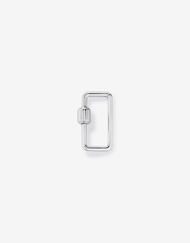Michael Hill - Cut Corner Carabiner Micro Connector in Sterling Silver