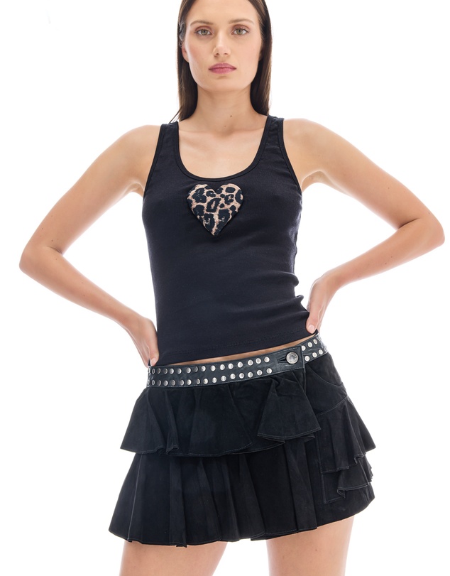 THE TALES - We Love 3D Velvet Heart Singlet
