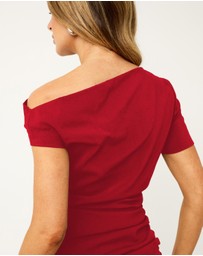 Dazie - Ariella Off Shoulder Crepe Mini Dress