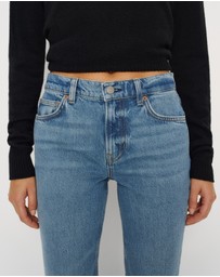 Reformation - Greer Mid Rise Straight Jeans