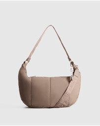 Nere - Coated Crescent Sling Bag