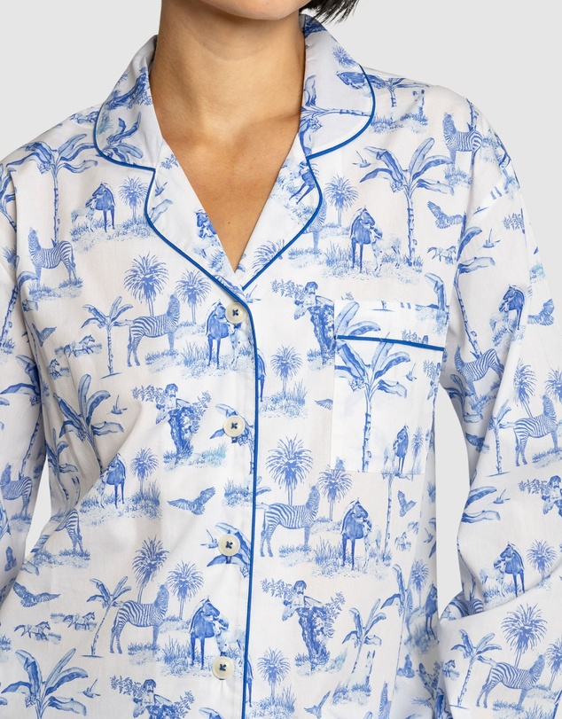 Sant And Abel - Women's Skydog Blue Long PJ Set