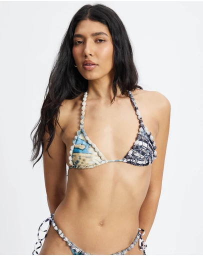 Jaded London - Wrapped Beads Triangle Bikini Top