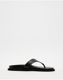 Atmos&Here - Azure Leather Thong Sandals