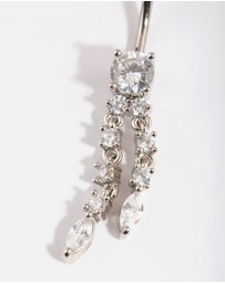 Lovisa - Titanium Dangle Belly Bar