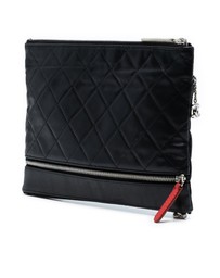 Pre-Loved by Azura Reborn - Pre-Loved Small CC Quilted Lambskin Multi Zip Clutch