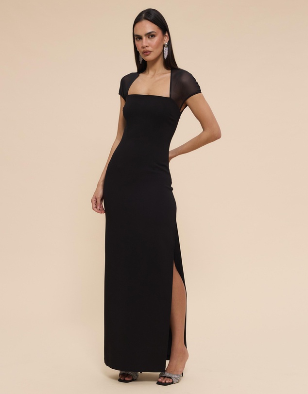 CHANCERY - Florence Mesh Detail Maxi Dress