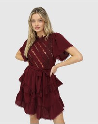 Belle & Bloom - The Softest Spell Ruffle Mini Dress