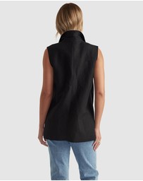 Decjuba - Paige Linen Blend Vest