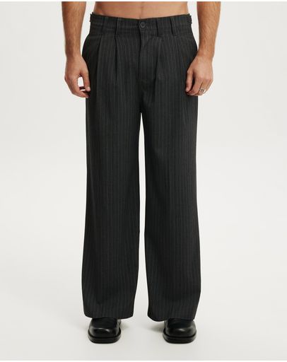 DARK CHARCOAL PINSTRIPE
