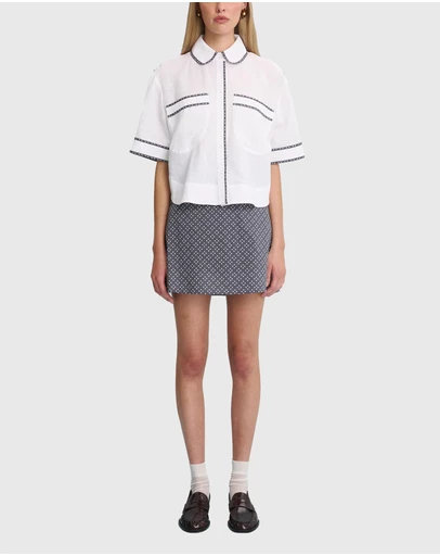 LOVAAN - Olive Mini Skirt