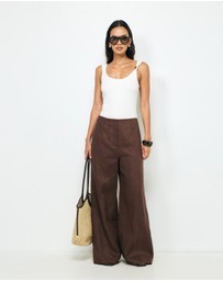 AERE - Leda Wide Leg Pants