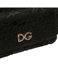 Pre-Loved by Azura Reborn - Pre-Loved Silk and Lace Crystal Embellished DG Flap Satchel
