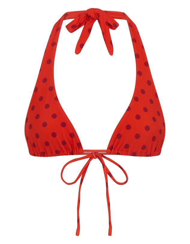 Vacay Swimwear - Capri Top Chilli Polka