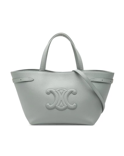 CELINE - Pre-Loved Mini Grained Calfskin Cuir Triomphe Cabas Anais Tote