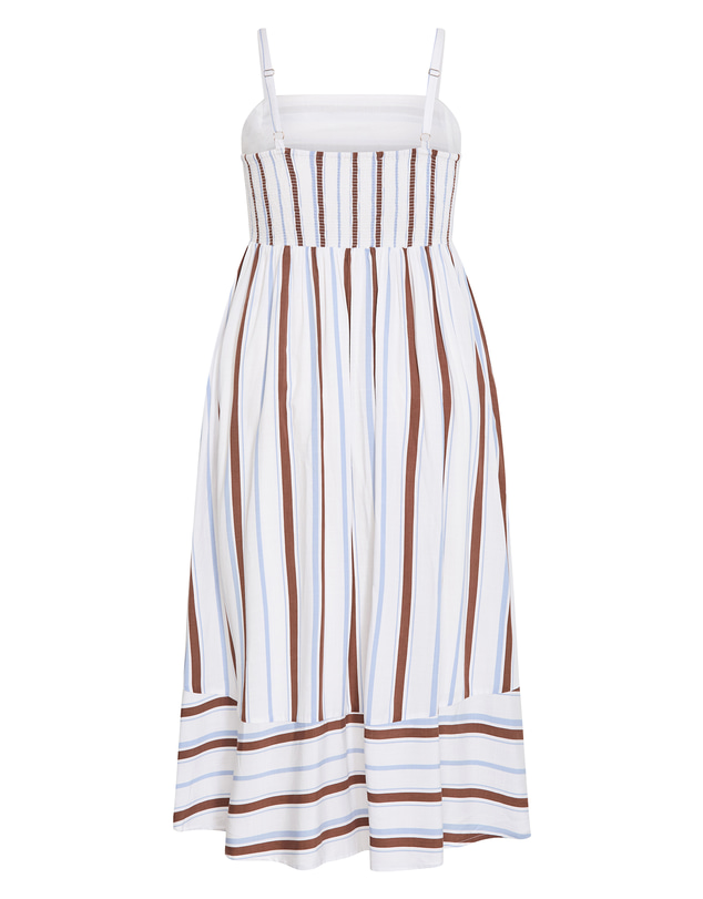 City Chic - Plus size Haven Stripe Maxi Dress - ivory