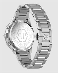 Philipp Plein - Pleinmeter - 44mm Black Dial and Silver-Tone Watch