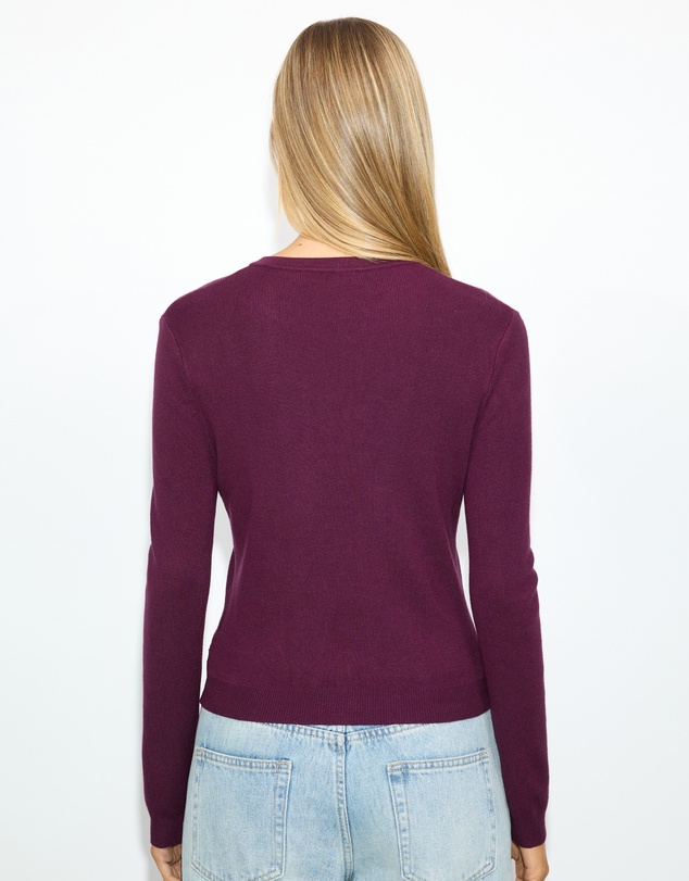 Dazie - Uma Keyhole Detail Knitted Top
