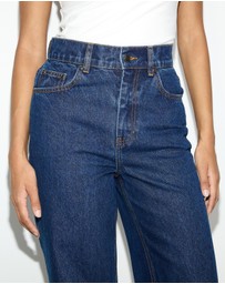 Dazie - London High Waisted Wide Leg Jeans