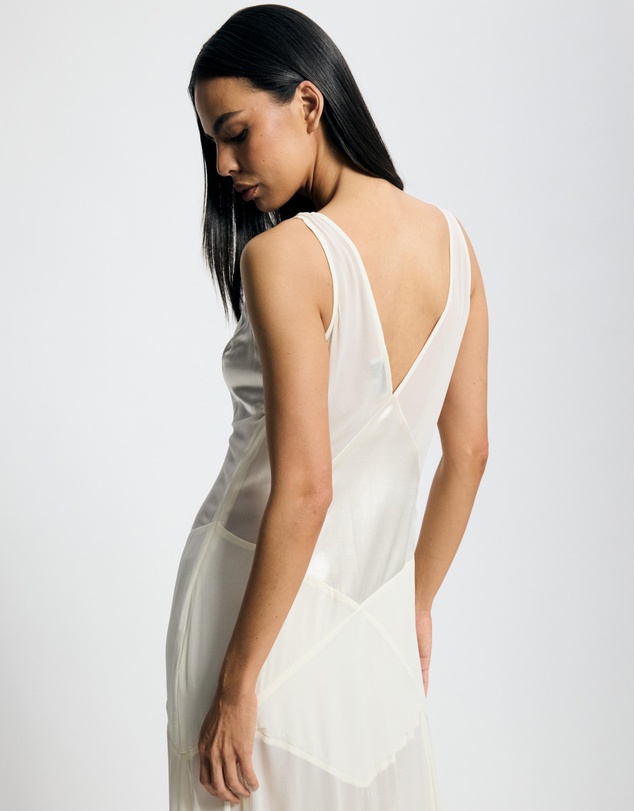 Lover - Priya Deep V Contrast Maxi Dress