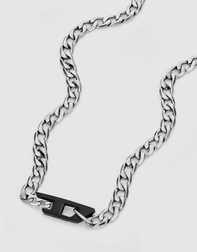 Diesel - D Logo Two-Tone Necklace