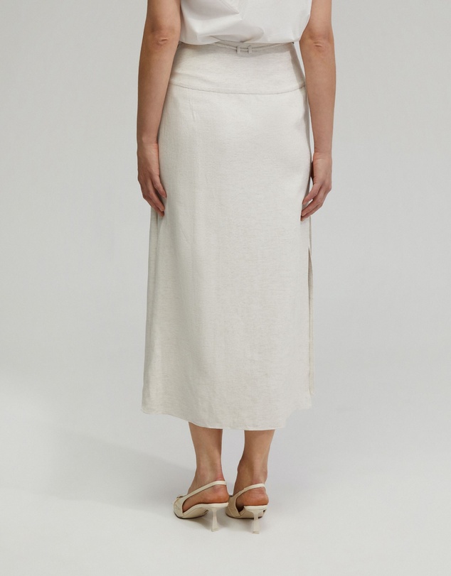 Oxford - Rose Linen Blend Skirt