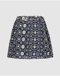 Like FLO - Fully Embroidered Skirt - Kids-Teens